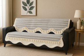 [Llevá 2 Pagá 1] Funda para Sofá Mona 100% Algodón (¡Estilo Atemporal y Elegante!) +REGALO: 2 Almohadas