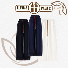 [Llevá 3 Pagá 2] Jean Femenino Aline Wide Leg con Cintura Elástica y Caída Moderna (¡Look moderno y casual!)