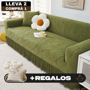 [Llevá 2 Pagá 1] Funda para Sofá Santino en Algodón y Poliéster (¡Diseño Majestuoso y Confortable!) +2 Almohadas de Regalo