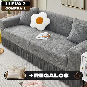 [Llevá 2 Pagá 1] Funda para Sofá Santino en Algodón y Poliéster (¡Diseño Majestuoso y Confortable!) +2 Almohadas de Regalo