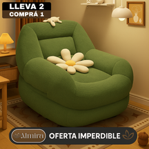 [Llevá 2 Pagá 1] Sillón PuffyCloud con Relleno Ultraplush y Tejido Acanalado Premium (¡Comodidad máxima para relajarte!)
