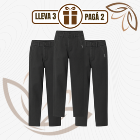 [Llevá 3 Pagá 2] Pantalón Ajustable Vitoria en Algodón y Elastano (¡Se adapta a tu cuerpo con estilo!)