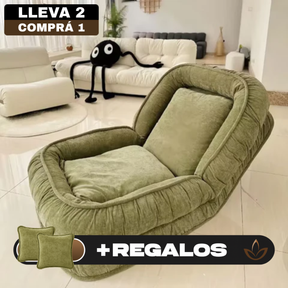 [Llevá 2 Pagá 1] Butaca Puffy Reclinable y Ultra Acolchonado + 2 Almohadas de Regalo