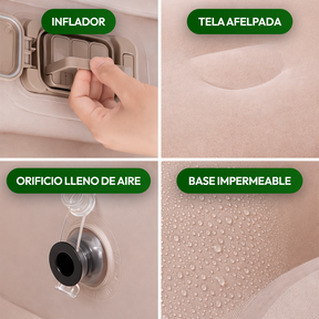 [Llevá 2 Pagá 1] Colchón Inflable King Portátil con Revestimiento Triple Antidesgarro +REGALO: Bomba de Aire Eléctrica