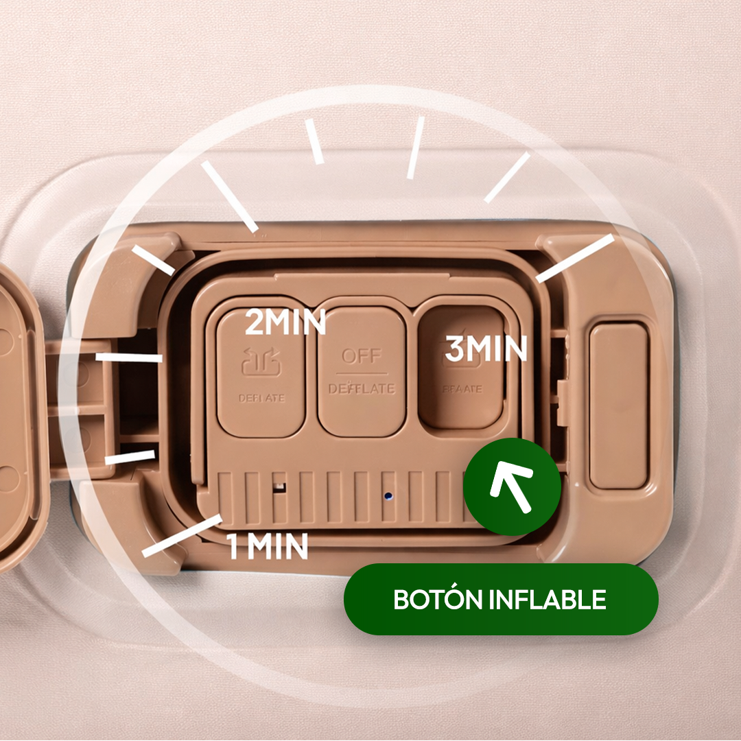 [Llevá 2 Pagá 1] Colchón Inflable King Portátil con Revestimiento Triple Antidesgarro +REGALO: Bomba de Aire Eléctrica