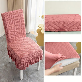 [Llevá 6 Pagá 3] Fundas de Lujo Elásticas Noele con Protección Antimanchas y Ajuste Perfecto (¡Transformá tus sillas en segundos!)