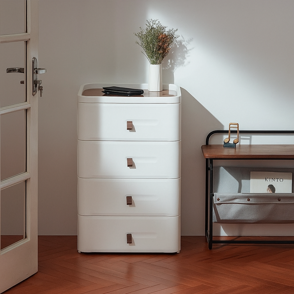 [Llevá 2 Pagá 1] Cómoda Modular SpaceBox de 4 Cajones Amplios y Diseño Minimalista (¡Organización moderna para cualquier ambiente!)