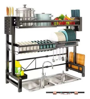 Organizador de Cocina Inteligente en Acero Inoxidable (¡Espacioso y Perfecto para Transformar tu Cocina!) +REGALO: Kit de Utensilios de Cocina