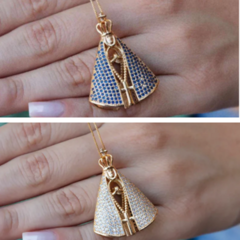 [Llevá 2 Pagá 1] Collar en Piedras de Circonia Bañado en Oro