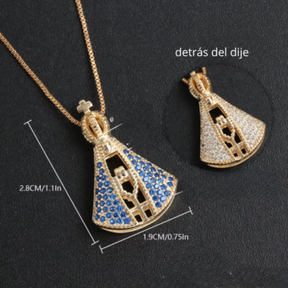 [Llevá 2 Pagá 1] Collar en Piedras de Circonia Bañado en Oro