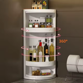 [Llevá 2 Pagá 1] Armario Organizador Portátil Giratorio de 3 Niveles +REGALO: Porta especiero