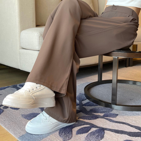 [Llevá 3 Pagá 2] Pantalón Femenino en Seda Hielo y Poliéster Selina Confort y Elasticidad Premium