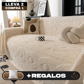 [Llevá 2 Pagá 1] Funda para Sofá Completa en Algodón +2 Regalos: Fundas para Almohadones