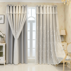 [Llevá 2 Pagá 1] Cortina Blackout Royal de Doble Capa con Aislamiento Térmico (¡Estilo europeo en tu sala!) +REGALO: Barras para Cortina