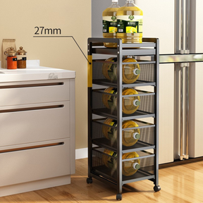 [Llevá 2 Pagá 1] Frutera y Organizador SmartRack con Rueditas (Almacenamiento Inteligente y Diseño Sofisticado!)