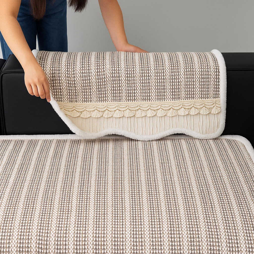 [Llevá 2 Pagá 1] Funda para Sofá Mona 100% Algodón (¡Estilo Atemporal y Elegante!) +REGALO: 2 Almohadas