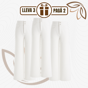 [Llevá 3 Pagá 2] Pantalón Social Femenino en Seda Hielo y Poliéster Nolita (Diseño Fino y Encantador)