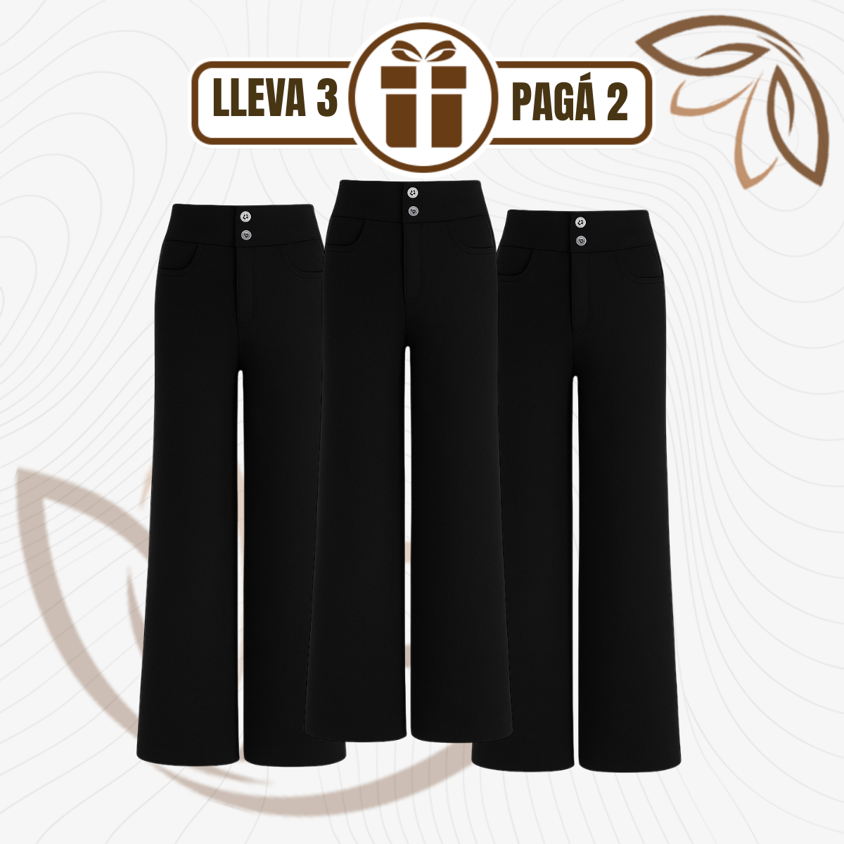 [Llevá 3 Pagá 2] Pantalón Social Femenino en Seda Hielo y Poliéster Nolita (Diseño Fino y Encantador)