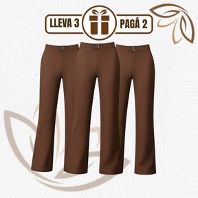 [Llevá 3 Pagá 2] Pantalón Social Femenino en Seda Hielo y Poliéster Diorah (Diseño Fino y Encantador)