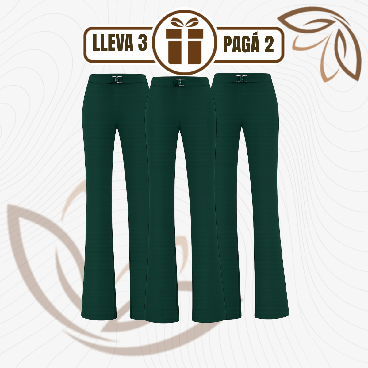 [Llevá 3 Pagá 2] Pantalón Social Femenino en Seda Hielo y Poliéster Diorah (Diseño Fino y Encantador)