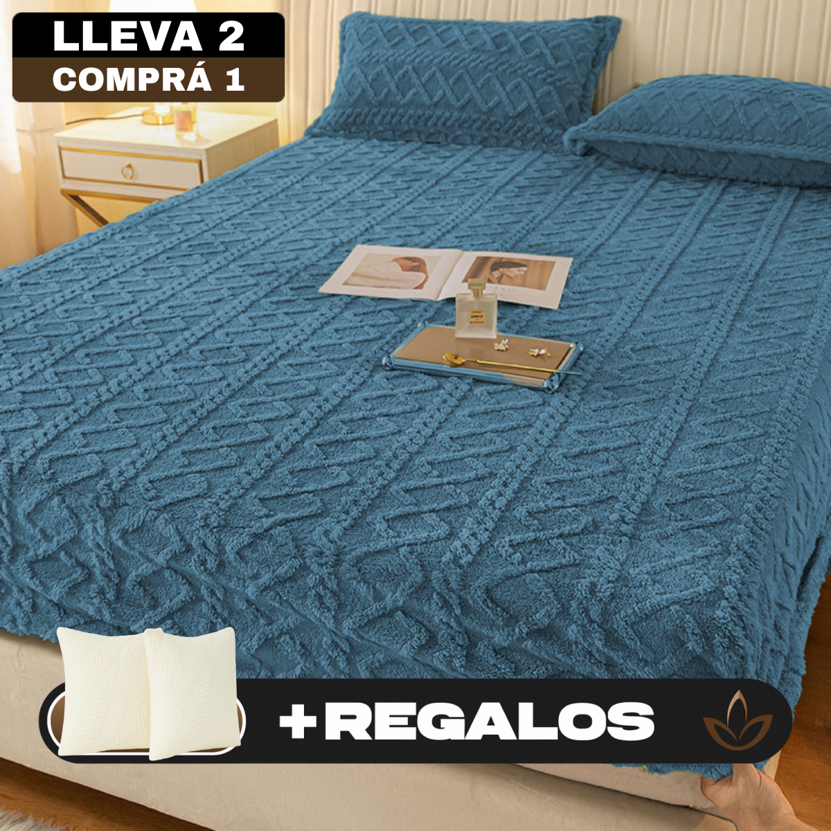 [Llevá 2 Pagá 1] Ropa de Cama Maison en 100% Algodón (¡Confort Sofisticado!) + 2 REGALOS: Fundas para Almohada