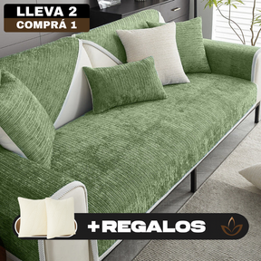 [Llevá 2 Pagá 1] Funda de Sofá Completa en Algodón y Poliéster +2 REGALOS: Almohadones