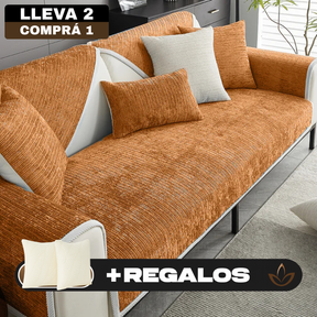 [Llevá 2 Pagá 1] Funda de Sofá Completa en Algodón y Poliéster +2 REGALOS: Almohadones