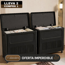 [Llevá 2 Pagá 1] Armario organizador portátil de gran capacidad de almacenamiento con rueditas