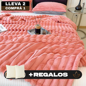 ¡Promo! Llevá 2, Pagá 1 – Frazada 100% Algodón Premium + 2 Fundas GRATIS