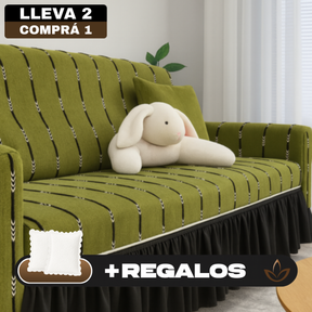 [Llevá 2 Pagá 1] Funda para Sofá Olivia Completa en Algodón +2 Regalos: Fundas para Almohadones