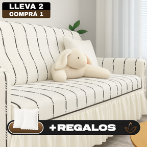 [Llevá 2 Pagá 1] Funda para Sofá Olivia Completa en Algodón +2 Regalos: Fundas para Almohadones