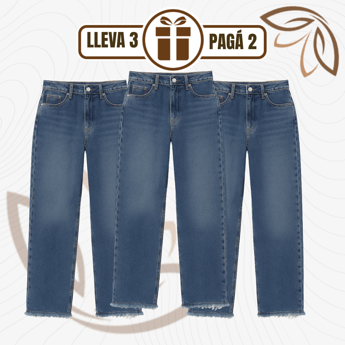 [Llevá 3 Pagá 2] Jean Femenino Angela Wide Leg con Caída Perfecta (¡Estilo atemporal y delicado!)