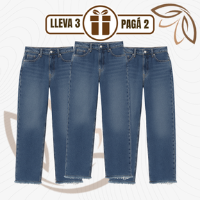 [Llevá 3 Pagá 2] Jean Femenino Angela Wide Leg con Caída Perfecta (¡Estilo atemporal y delicado!)
